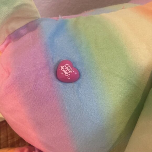 Care Bears Togetherness Bear Plush 2022 22" Rainbow Swirl Large Plush - Picture 6 of 7